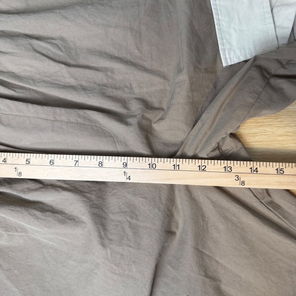 Akira Dixie Color Blocked Cargo Jogger Pants Tan Black Cream Multi Large NWT - Picture 7 of 9